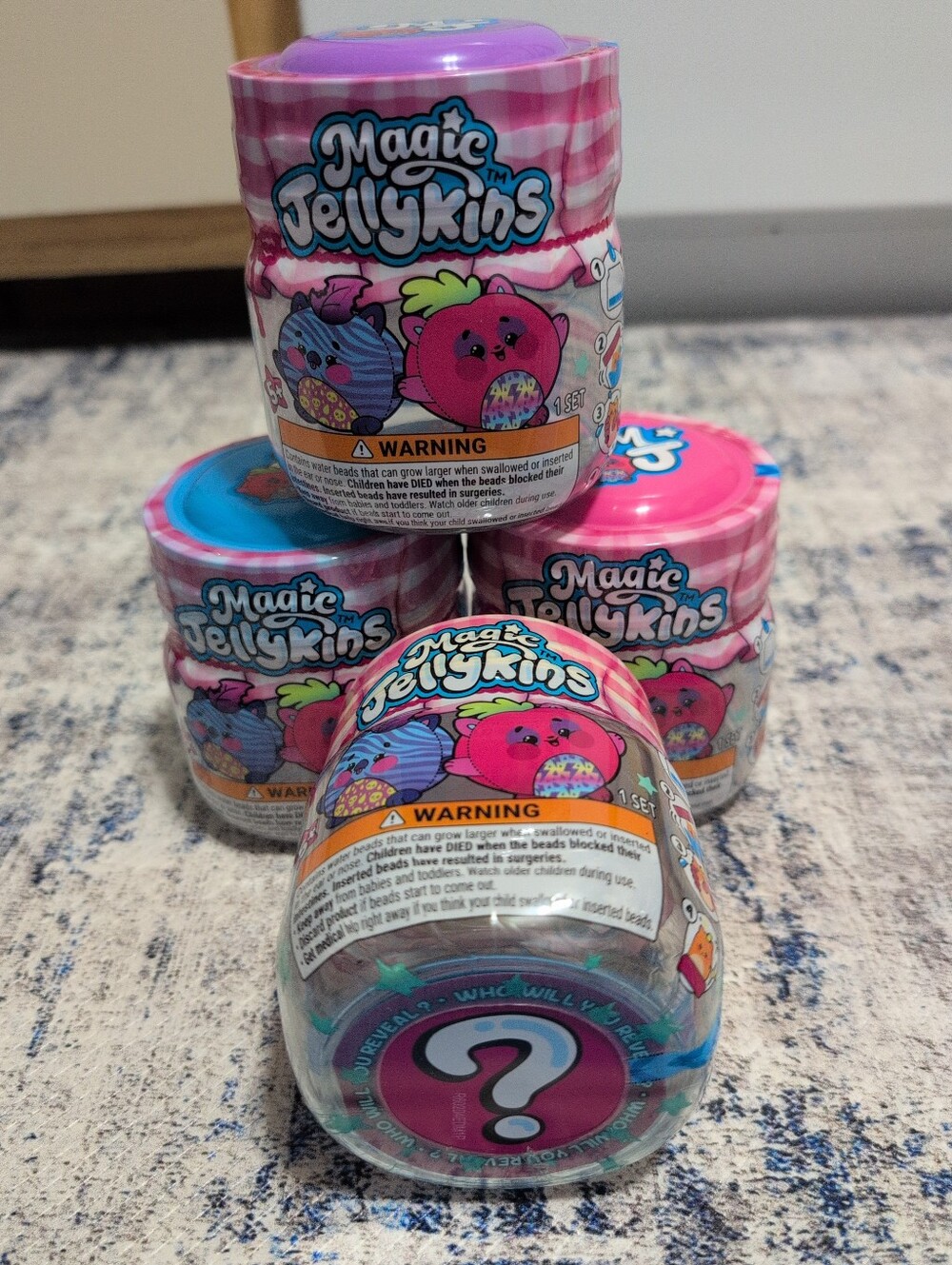 Set Of 4 Magic Jellykins 🍑🍊🍎🍓🫐🍇